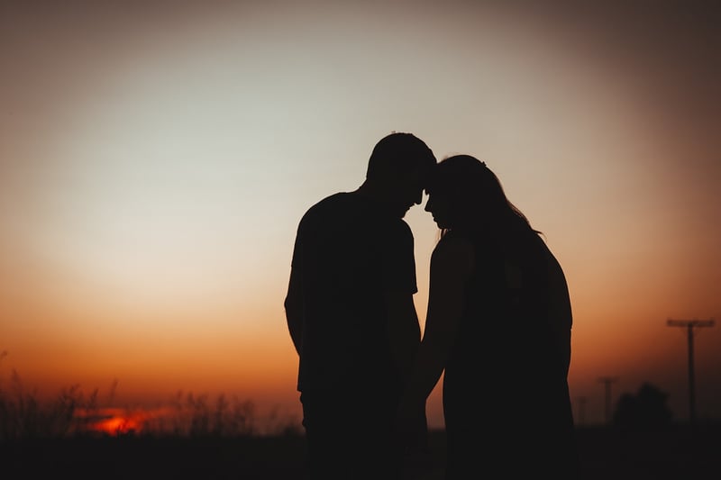 Romantic Couple at Sunset